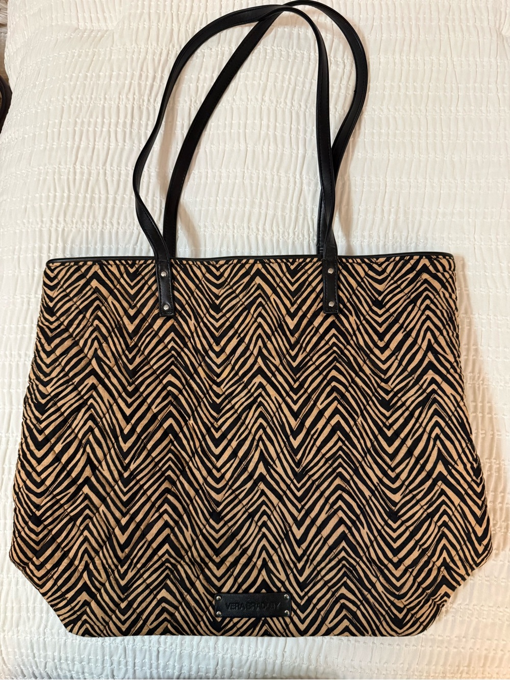 Vera Bradley Rosewood Black and Tan Tote Bag